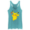 Women's Pokemon Halloween Pikachu Jack-O'-Lantern Caramel Apple Racerback Tank Top