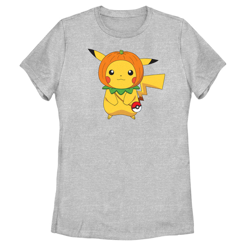 Women's Pokemon Halloween Pumpkin Pikachu T-Shirt