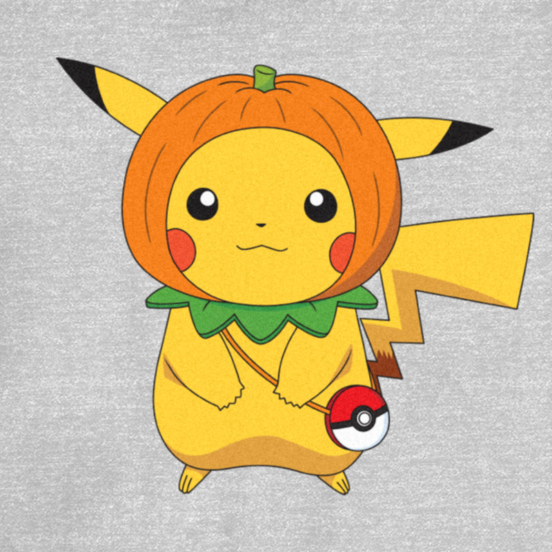 Junior's Pokemon Halloween Pumpkin Pikachu T-Shirt