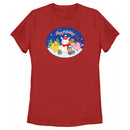 Women's Pokemon Christmas Happy Holidays Snowman T-Shirt