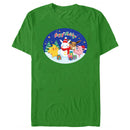 Men's Pokemon Christmas Happy Holidays Snowman T-Shirt