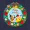 Women's Pokemon Pikachu and Eevee Happy Holidays T-Shirt