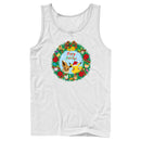 Men's Pokemon Pikachu and Eevee Happy Holidays Tank Top