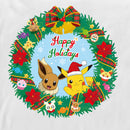 Men's Pokemon Pikachu and Eevee Happy Holidays Long Sleeve Shirt