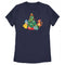 Women's Pokemon Christmas Tree Characters T-Shirt