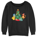 Junior's Pokemon Christmas Tree Characters Sweatshirt