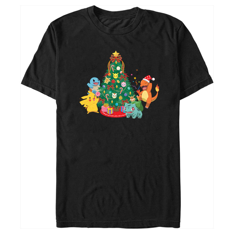 Men's Pokemon Christmas Tree Characters T-Shirt