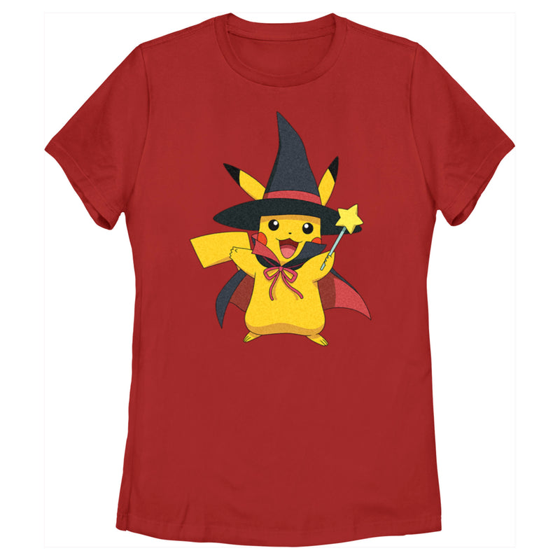 Women's Pokemon Halloween Pikachu Witch Costume T-Shirt