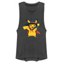 Junior's Pokemon Halloween Pikachu Witch Costume Festival Muscle Tee