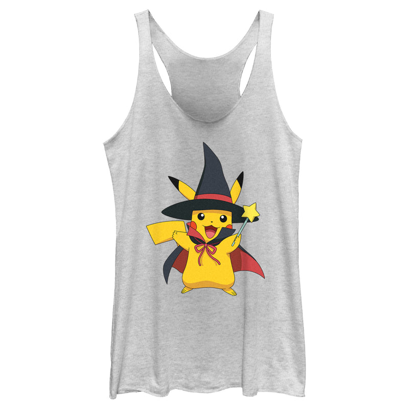 Women's Pokemon Halloween Pikachu Magic Wand Racerback Tank Top