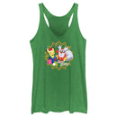 Women's Pokemon Christmas Pikachu and Delibird Happy Holidays Racerback Tank Top