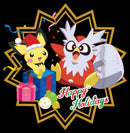 Boy's Pokemon Christmas Pikachu and Delibird Happy Holidays T-Shirt