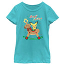 Girl's Pokemon Christmas Pichu Rocker T-Shirt