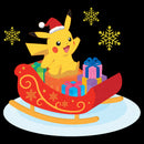 Men's Pokemon Christmas Pikachu Sleigh T-Shirt