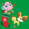 Junior's Pokemon Christmas Jigglypuff and Fennekin Stocking T-Shirt