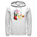 Men's Pokemon Christmas Jigglypuff and Fennekin Stocking Pull Over Hoodie