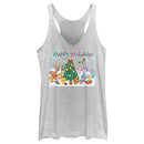 Women's Pokemon Happy Holidays Crew Racerback Tank Top