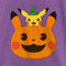 Girl's Pokemon Halloween Pikachu Jack-O'-Lantern T-Shirt