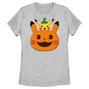 Women's Pokemon Halloween Pikachu Jack-O'-Lantern T-Shirt