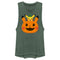 Junior's Pokemon Halloween Pikachu Jack-O'-Lantern Festival Muscle Tee