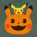 Junior's Pokemon Halloween Pikachu Jack-O'-Lantern Festival Muscle Tee