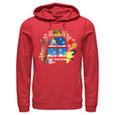 Men's Pokemon Christmas Window Pull Over Hoodie