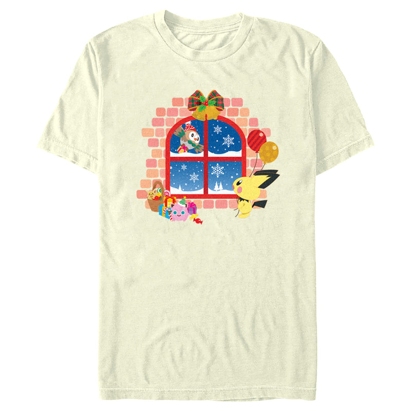 Men's Pokemon Christmas Window T-Shirt