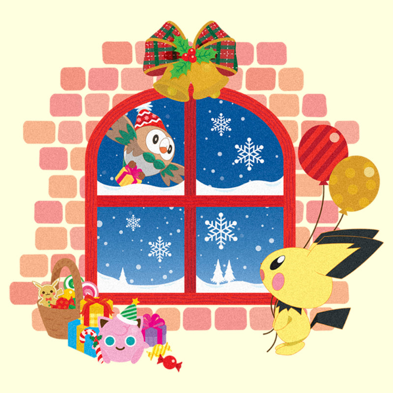 Men's Pokemon Christmas Window T-Shirt