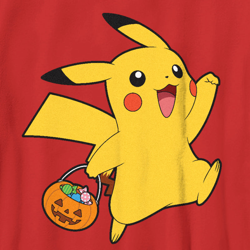 Boy's Pokemon Halloween Trick-or-Treating Pikachu T-Shirt