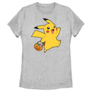 Women's Pokemon Halloween Trick-or-Treating Pikachu T-Shirt