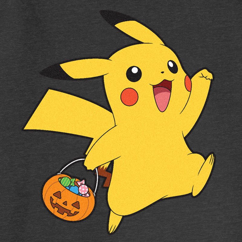 Junior's Pokemon Halloween Trick-or-Treating Pikachu Sweatshirt