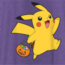 Women's Pokemon Halloween Trick-or-Treating Pikachu Racerback Tank Top