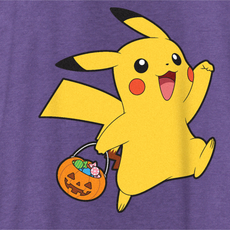 Women's Pokemon Halloween Trick-or-Treating Pikachu Racerback Tank Top