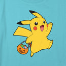 Girl's Pokemon Halloween Trick-or-Treating Pikachu T-Shirt