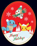 Women's Pokemon Christmas Happy Holidays Patch T-Shirt