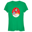 Junior's Pokemon Christmas Happy Holidays Patch T-Shirt