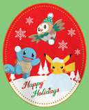 Girl's Pokemon Christmas Happy Holidays Patch T-Shirt