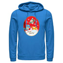 Men's Pokemon Christmas Happy Holidays Patch Pull Over Hoodie