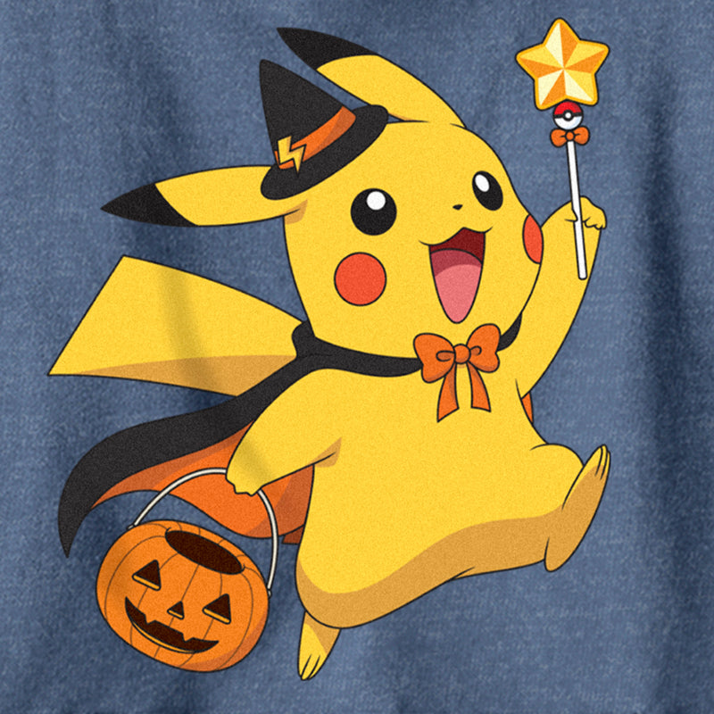 Boy's Pokemon Halloween Pikachu Wizard Pull Over Hoodie