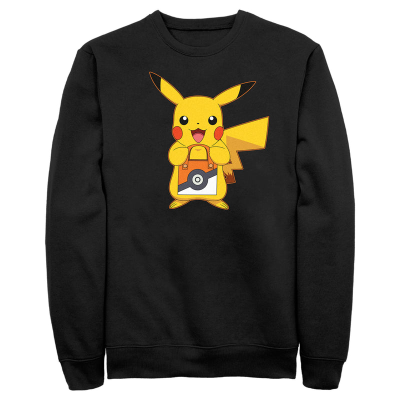 Men's Pokemon Halloween Trick or Treat Pikachu Sweatshirt