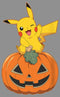 Women's Pokemon Halloween Pikachu Jack-O'-Lantern Racerback Tank Top