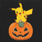 Men's Pokemon Halloween Jack-O'-Lantern Pikachu Long Sleeve Shirt