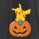 Women's Pokemon Halloween Jack-O'-Lantern Pikachu Racerback Tank Top