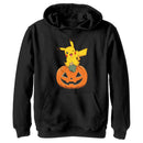 Boy's Pokemon Halloween Jack-O'-Lantern Pikachu Pull Over Hoodie