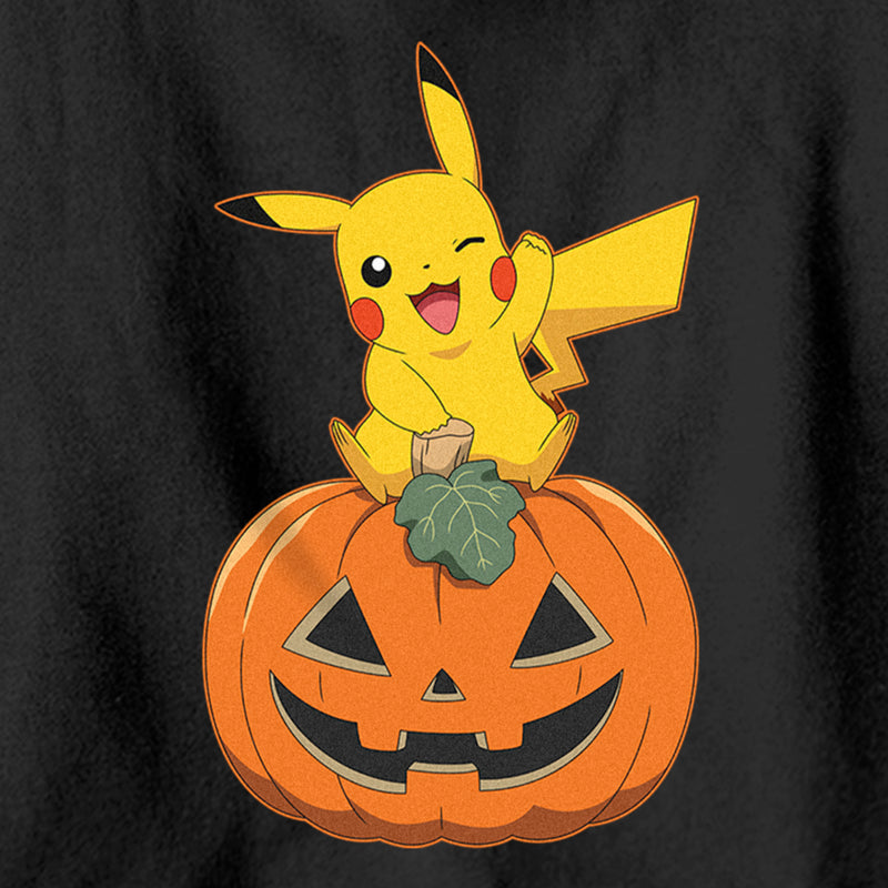 Boy's Pokemon Halloween Jack-O'-Lantern Pikachu Pull Over Hoodie