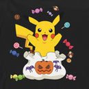 Men's Pokemon Halloween Pikachu Candy Bag Pull Over Hoodie