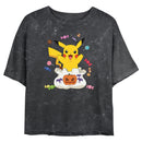 Junior's Pokemon Halloween Pikachu Candy Pumpkin Bag T-Shirt