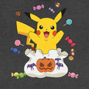 Junior's Pokemon Halloween Pikachu Candy Bag Festival Muscle Tee