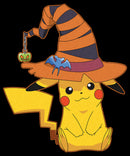 Men's Pokemon Halloween Pikachu Witch Hat T-Shirt