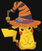 Girl's Pokemon Halloween Pikachu Witch Hat T-Shirt